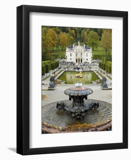 Schloss Linderhof, Between Fussen and Garmisch-Partenkirchen, Bavaria (Bayern), Germany-Gary Cook-Framed Photographic Print