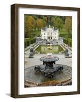 Schloss Linderhof, Between Fussen and Garmisch-Partenkirchen, Bavaria (Bayern), Germany-Gary Cook-Framed Photographic Print