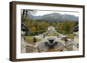 Schloss Linderhof, Between Fussen and Garmisch-Partenkirchen, Bavaria (Bayern), Germany-Gary Cook-Framed Photographic Print