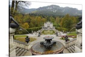 Schloss Linderhof, Between Fussen and Garmisch-Partenkirchen, Bavaria (Bayern), Germany-Gary Cook-Stretched Canvas
