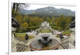 Schloss Linderhof, Between Fussen and Garmisch-Partenkirchen, Bavaria (Bayern), Germany-Gary Cook-Framed Photographic Print