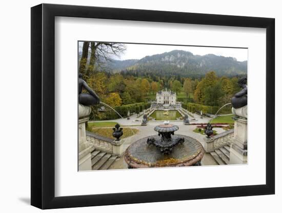 Schloss Linderhof, Between Fussen and Garmisch-Partenkirchen, Bavaria (Bayern), Germany-Gary Cook-Framed Photographic Print