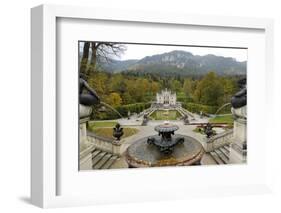 Schloss Linderhof, Between Fussen and Garmisch-Partenkirchen, Bavaria (Bayern), Germany-Gary Cook-Framed Photographic Print