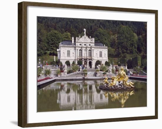 Schloss Linderhof in the Graswang Valley, Built Between 1870 and 1878 for King Ludwig II, Germany-Nigel Blythe-Framed Photographic Print