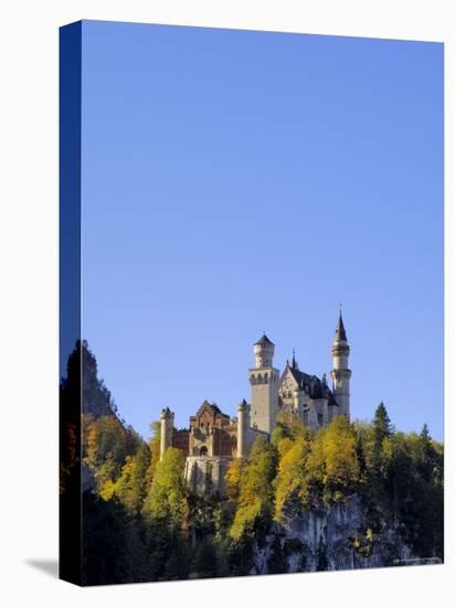 Schloss Neuschwanstein, Fairytale Castle Built by King Ludwig II, Near Fussen, Bavaria, Germany-Gary Cook-Stretched Canvas