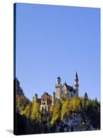 Schloss Neuschwanstein, Fairytale Castle Built by King Ludwig II, Near Fussen, Bavaria, Germany-Gary Cook-Stretched Canvas