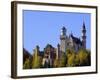 Schloss Neuschwanstein, Fairytale Castle Built by King Ludwig II, Near Fussen, Bavaria, Germany-Gary Cook-Framed Photographic Print