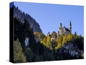 Schloss Neuschwanstein, Fairytale Castle Built by King Ludwig II, Near Fussen, Bavaria, Germany-Gary Cook-Stretched Canvas