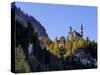 Schloss Neuschwanstein, Fairytale Castle Built by King Ludwig II, Near Fussen, Bavaria, Germany-Gary Cook-Stretched Canvas