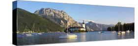 Schloss Ort on Lake Traunsee, Gmunden, Salzkammergut, Upper Austria, Austria-Doug Pearson-Stretched Canvas