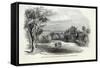 Schloss Rosenau, near Coburg, from 'The Illustrated London News', 30th August 1845-null-Framed Stretched Canvas