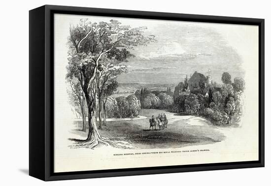 Schloss Rosenau, near Coburg, from 'The Illustrated London News', 30th August 1845-null-Framed Stretched Canvas