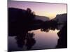 Schloss Werenwag Castle and Danube River at Sunset-Markus Lange-Mounted Photographic Print