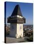 Schlossberg, Clock Tower, Old Town, UNESCO World Heritage Site, Graz, Styria, Austria, Europe-Dallas & John Heaton-Stretched Canvas