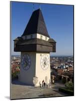 Schlossberg, Clock Tower, Old Town, UNESCO World Heritage Site, Graz, Styria, Austria, Europe-Dallas & John Heaton-Mounted Photographic Print