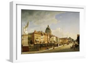 Schlossfreiheit Von Der Schlossbrucke, Berlin, 1855-Johann Philipp Eduard Gaertner-Framed Giclee Print