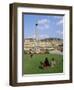 Schlossplatz, King Wilhelm Jubilee Column, Neues Schloss, Stuttgart, Baden Wurttemberg, Germany-Yadid Levy-Framed Photographic Print