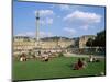 Schlossplatz, King Wilhelm Jubilee Column, Neues Schloss, Stuttgart, Baden Wurttemberg, Germany-Yadid Levy-Mounted Photographic Print