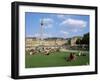 Schlossplatz, King Wilhelm Jubilee Column, Neues Schloss, Stuttgart, Baden Wurttemberg, Germany-Yadid Levy-Framed Photographic Print