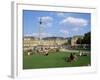 Schlossplatz, King Wilhelm Jubilee Column, Neues Schloss, Stuttgart, Baden Wurttemberg, Germany-Yadid Levy-Framed Photographic Print