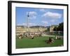 Schlossplatz, King Wilhelm Jubilee Column, Neues Schloss, Stuttgart, Baden Wurttemberg, Germany-Yadid Levy-Framed Photographic Print