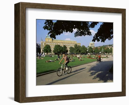 Schlossplatz (Palace Square), Stuttgart, Baden Wurttemberg, Germany-Yadid Levy-Framed Photographic Print