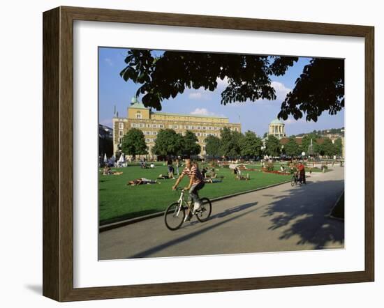 Schlossplatz (Palace Square), Stuttgart, Baden Wurttemberg, Germany-Yadid Levy-Framed Photographic Print