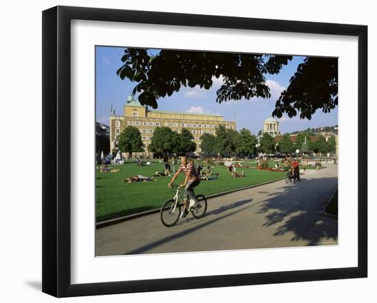 Schlossplatz (Palace Square), Stuttgart, Baden Wurttemberg, Germany-Yadid Levy-Framed Photographic Print