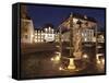 Schlovuplatz and Palace, Saarbrucken, Saarland, Germany, Europe-Hans Peter Merten-Framed Stretched Canvas