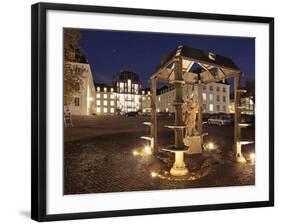 Schlovuplatz and Palace, Saarbrucken, Saarland, Germany, Europe-Hans Peter Merten-Framed Photographic Print