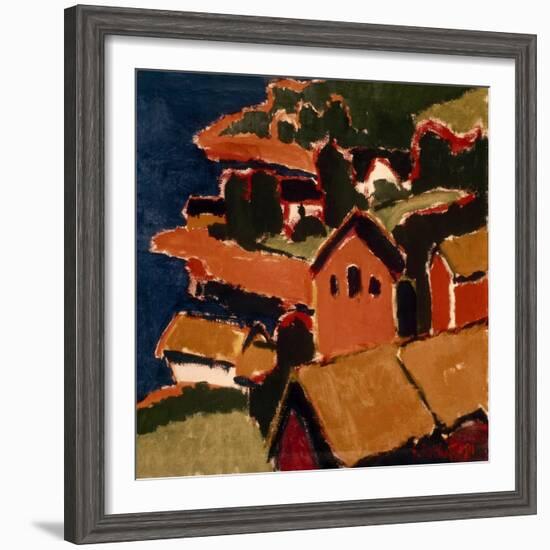 Schmidt-Rottluff: Countryside, 1911-Karl Schmidt-Rottluff-Framed Giclee Print