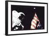 Schmitt, Flag, and Earth-null-Framed Art Print