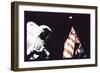 Schmitt, Flag, and Earth-null-Framed Art Print