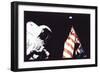 Schmitt, Flag, and Earth-null-Framed Art Print