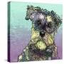 Schnauzer 1-Marlene Watson-Stretched Canvas