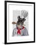 Schnauzer Chef-Fab Funky-Framed Art Print