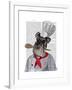 Schnauzer Chef-Fab Funky-Framed Art Print