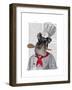 Schnauzer Chef-Fab Funky-Framed Art Print