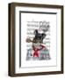 Schnauzer Chef-Fab Funky-Framed Art Print