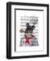 Schnauzer Chef-Fab Funky-Framed Art Print