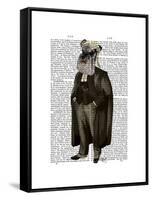 Schnauzer Lawyer-Fab Funky-Framed Stretched Canvas