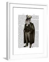 Schnauzer Lawyer-Fab Funky-Framed Art Print