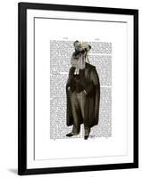 Schnauzer Lawyer-Fab Funky-Framed Art Print