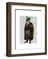 Schnauzer Lawyer-Fab Funky-Framed Art Print