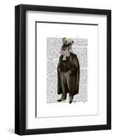 Schnauzer Lawyer-Fab Funky-Framed Art Print