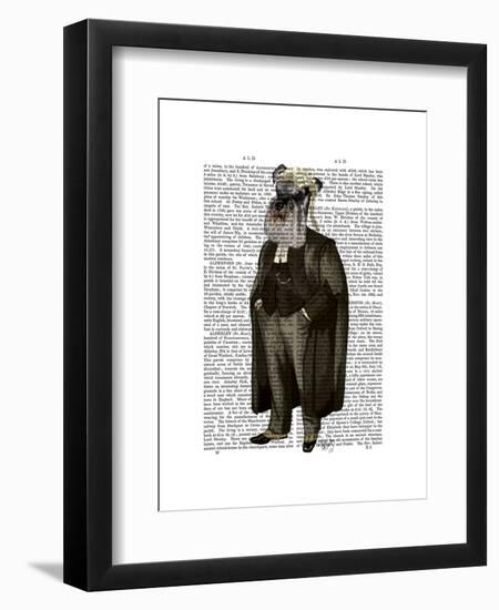 Schnauzer Lawyer-Fab Funky-Framed Art Print