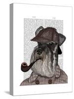 Schnauzer Sherlock-Fab Funky-Stretched Canvas