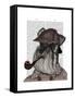 Schnauzer Sherlock-Fab Funky-Framed Stretched Canvas