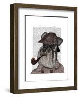 Schnauzer Sherlock-Fab Funky-Framed Art Print