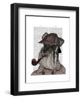 Schnauzer Sherlock-Fab Funky-Framed Art Print